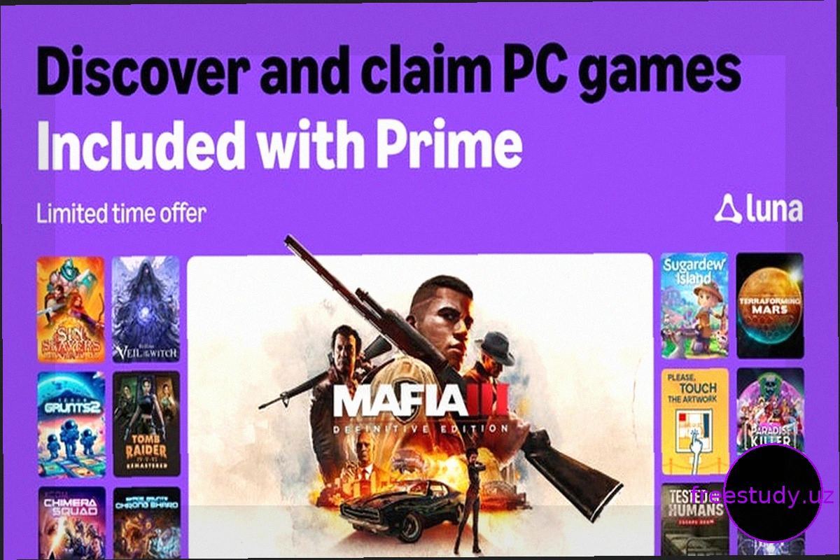 Amazon Prime Gaming: Бесплатные ПК-игры июня для подписчиков